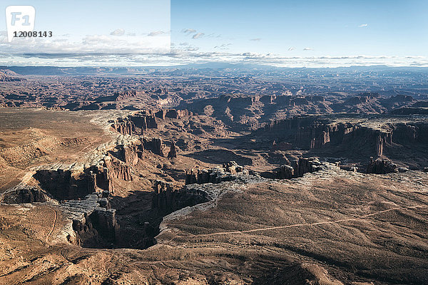 Luftaufnahme eines Canyons  Moab  Utah  Vereinigte Staaten