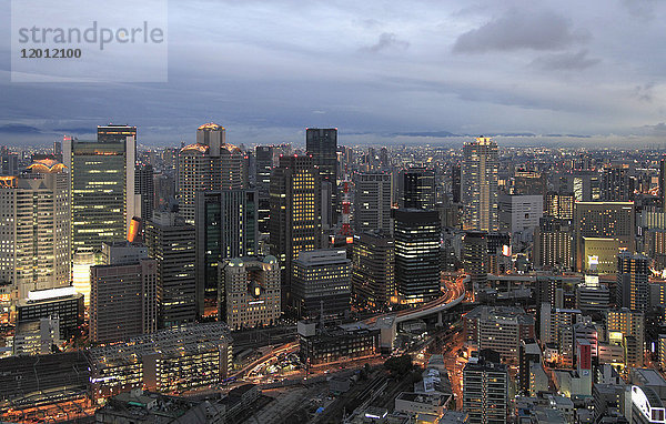 Japan  Osaka  Stadtteil Kita  Skyline  Luftaufnahme