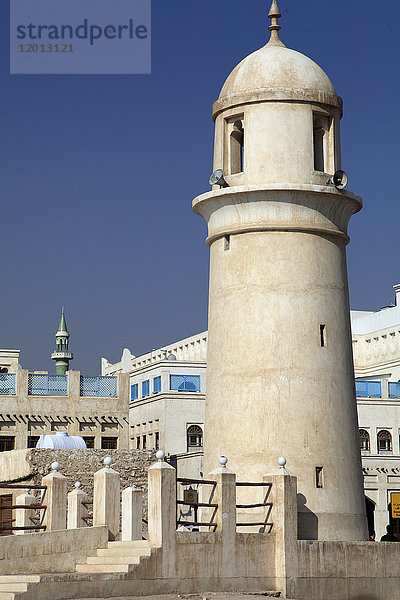 Katar  Doha  Souq Waqif  Moschee  Minarett