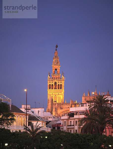 Spanien  Andalusien  Sevilla  Kathedrale  Giralda  Skyline