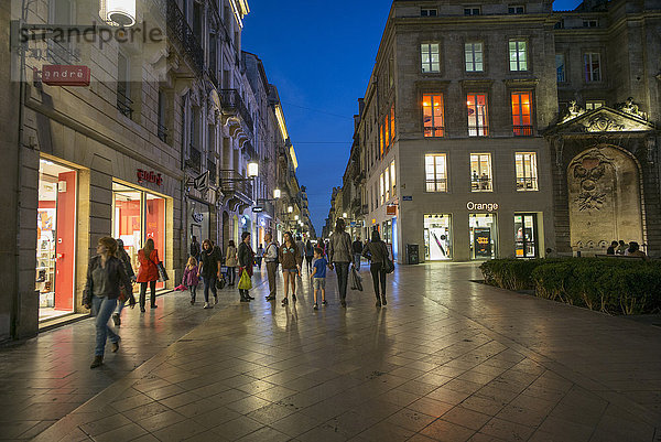 Frankreich  Südwestfrankreich  Bordeaux  Place Saint-Projet  rue Ste Catherine