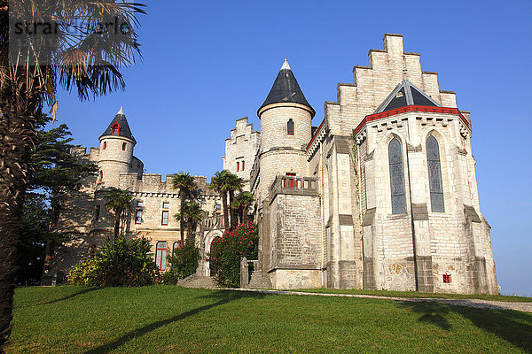 Frankreich  Aquitanien  Pyrenees Atlantiques (64)  Baskenland  Provinz Labourd  Hendaye  Schloss Abbadia