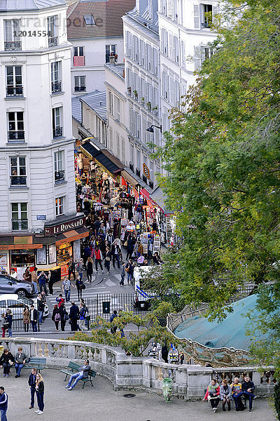 Frankreich  Paris  Hügel von Montmartre  Einkaufsstraße am Fuße des Butte Montmartre