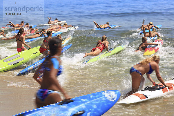 Usa  New Jersey  Sandy Hook. Das Sandy Hook All Women Lifeguard Tournament