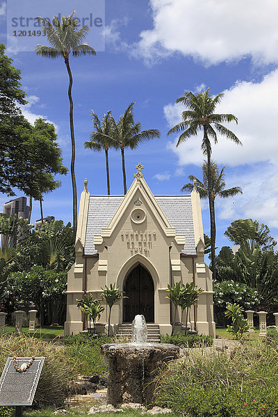 Hawaii  Oahu  Honolulu  Grabmal von König Lunalilo