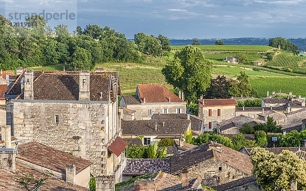 Frankreich  Gironde  Stadt St. Emilion (UNESCO-Welterbe)
