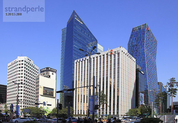 Südkorea  Seoul  Stadtzentrum  Wolkenkratzer