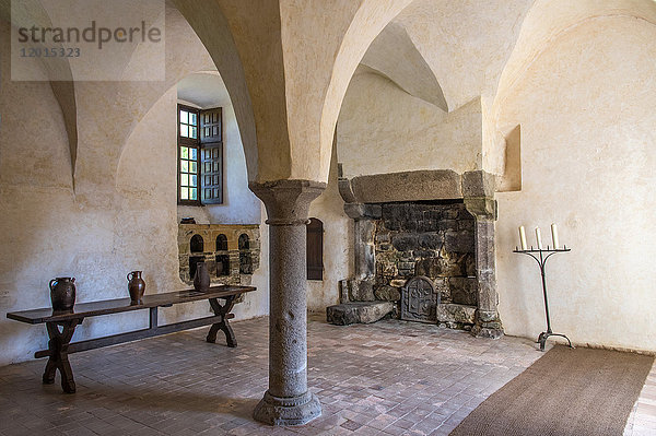 Normandie  Manche  Abtei Hambye  Heizungsskriptorium (Historisches Monument)