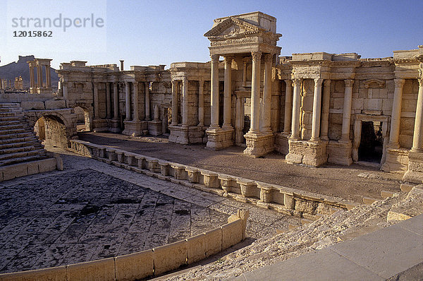 Syrien  Palmyra  archäologische Stätte (UNESCO-Welterbe)  das Theater