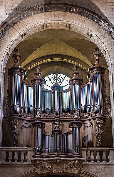 Frankreich  Landes  Thermalstadt Dax  Große Orgeln (Historisches Denkmal) in der Kathedrale Notre-Dame