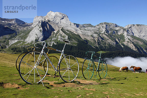 Frankreich  Nouvelle Aquitaine  Departement Pyrenees Atlantiques (64)  Bearn-Land  Ossau-Tal  Aubisque-Pass