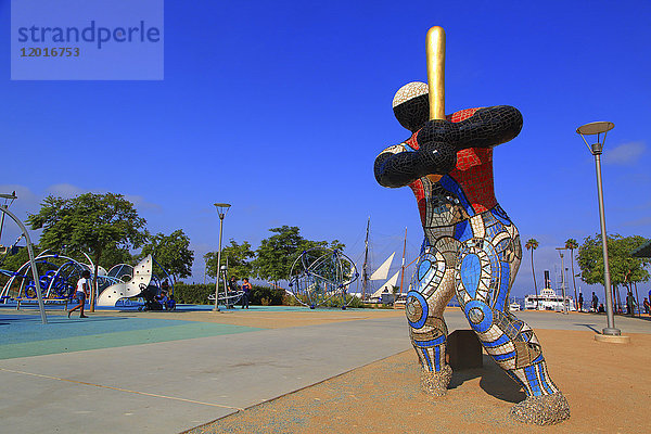 USA  Kalifornien  San Diego  #19 Baseballspieler von Niki de Saint Phalle