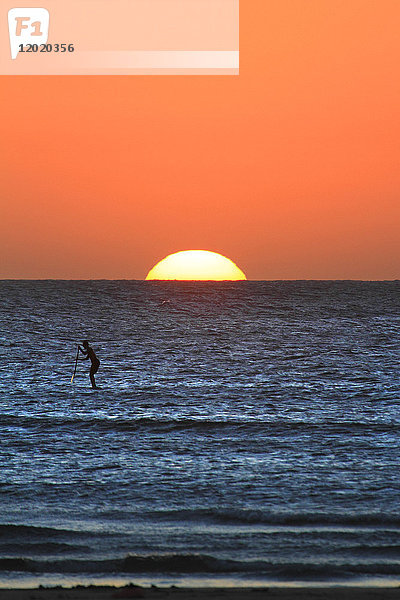 Brasilien  Ceara. Jericoacoara.Sunset.