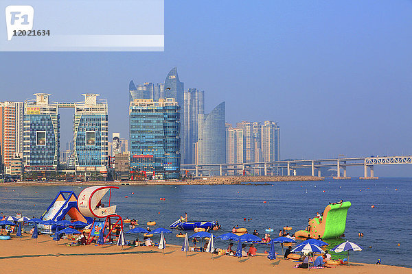 Südkorea  Busan. Gwangalli Strand