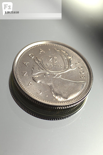 25 Cents. Kanadische Dollar