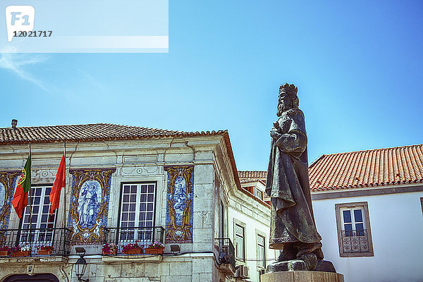 Statue von König Pedro  Stadt Cascais  Region Lissabon  Portugal
