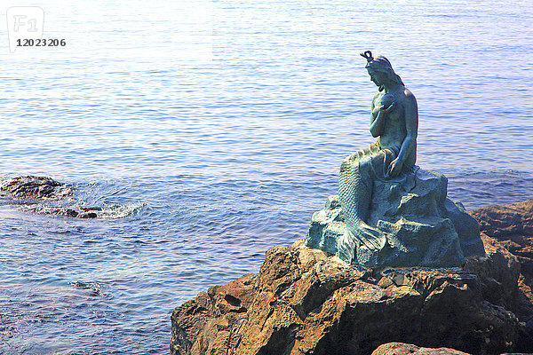 Südkorea  Busan. Haeundae  Insel Dongbaek. Die Meerjungfrau von Dongbaek