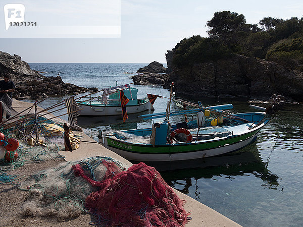 Frankreich Var  traditionelle Fischerboote