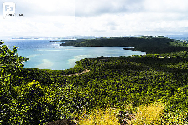 Blick vom Leuchtturm der Halbinsel von Caravelle  Martinique  Frankreich