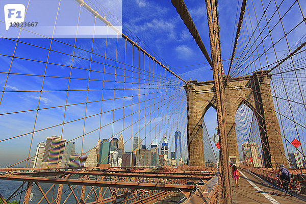 Usa  New-York City. Brooklyn Bridge.