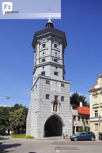 Wertachbrucker Tor  Altstadt  Augsburg  Schwaben  Bayern  Deutschland  Europa