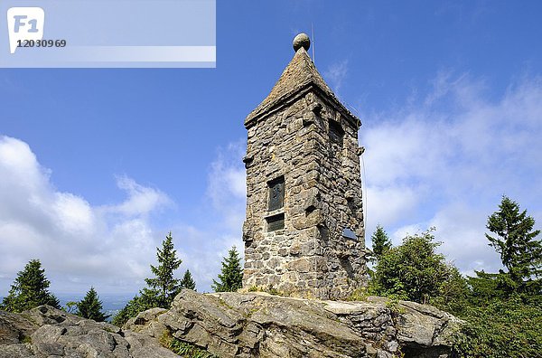 Waldschmidt-Denkmal  Großer Riedelstein am Kaitersberg bei Arrach  Bayerischer Wald  Oberpfalz  Bayern  Deutschland  Europa