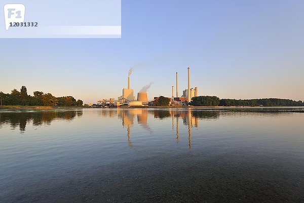 Steinkohlekraftwerk  EnBW-Kraftwerk  Karlsruhe  Baden-Württemberg  Deutschland  Europa