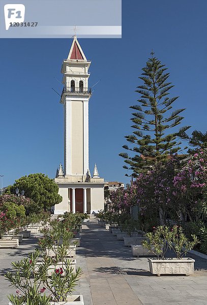 Turm der St. Dionysios Kirche  Zakynthos  Insel Zakynthos  Griechenland  Europa