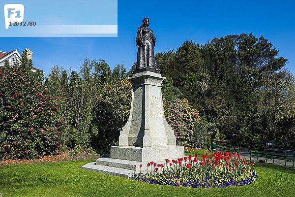 Victoria-Denkmal in den Candie-Gärten  Saint Peter Port  Insel Guernsey  Kanalinseln  Großbritannien