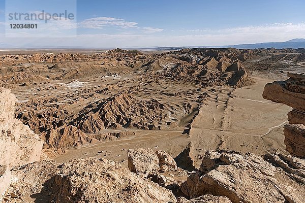Felsformationen  Valle de la Luna  Atacama-Wüste  San Pedro de Atacama  Antofagasta  Chile  Südamerika