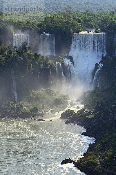 Iguazu-Wasserfälle  Foz do Iguaçu  Iguazú-Nationalpark  Paraná  Brasilien  Südamerika