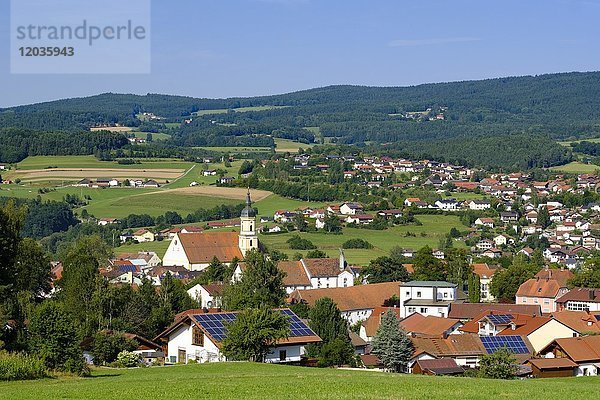 Pfarrkirche St. Augustinus  Viechtach  Bayerischer Wald  Niederbayern  Bayern  Deutschland  Europa