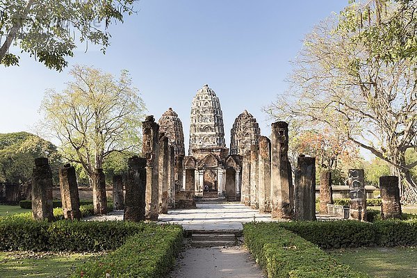 Wat Si Sawai  Sukhothai Historischer Park  Sukhothai  Thailand  Asien