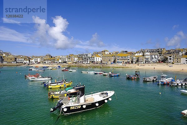 Fischerhafen  St Ives  Cornwall  England  Großbritannien  Europa