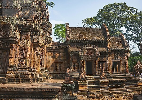 Mandapa  Hindu-Tempel Banteay Srei  Angkor Archaeological Park  Provinz Siem Reap  Kambodscha  Asien