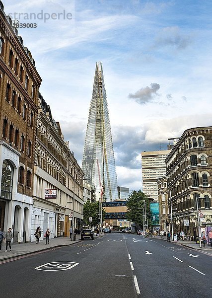 The Shard Wolkenkratzer  London  England  Großbritannien  Europa
