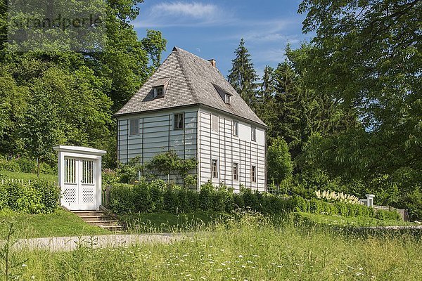 Goethe Gartenhaus im Park an der Ilm  Unesco-Welterbe  Weimar  Thüringen  Deutschland  Europa