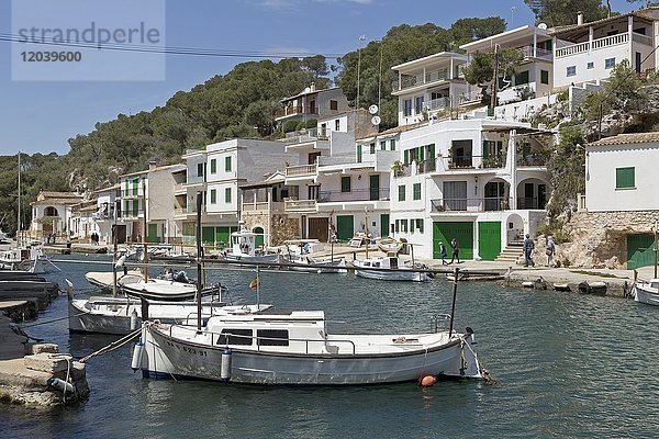 Boote in Fischerhafen  Cala Figuera  Mallorca  Spanien  Europa