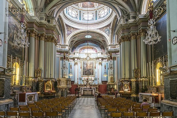 Innenraum der Franziskuskirche  Church of St Francis of Assisi  Valletta  Malta  Europa