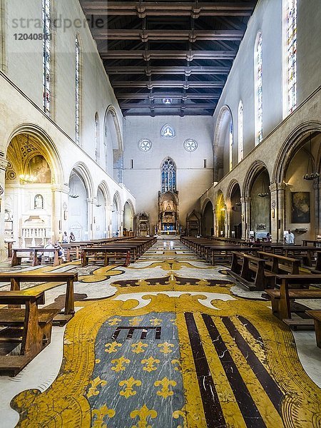 Kirchenschiff  Kirche Chiesa di Gesù Redentore e San Ludovico d'Angiò  Neapel  Kampanien  Italien  Europa