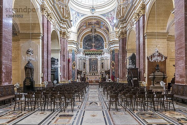 Altarraum der Kathedrale St. Paul  Mdina  Malta  Europa