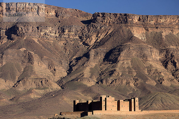 Tamnougalt Kasbah im Draa-Tal  bei Agdz  Marokko  Afrika  Nordafrika  Afrika