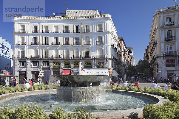 Plaza de la Puerta del Sol  Madrid  Spanien  Europa