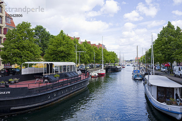 Christianshavn-Kanal  Kopenhagen  Dänemark  Europa