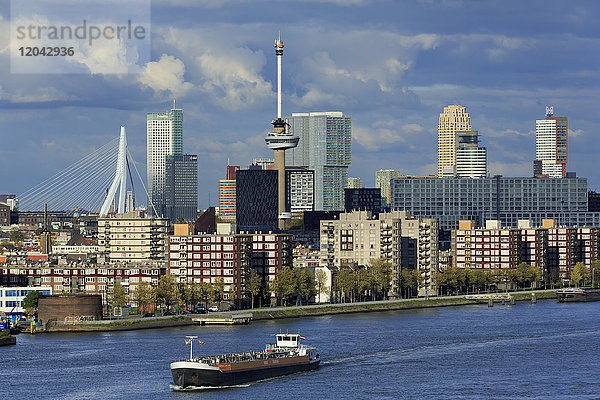 Skyline  Rotterdam  Südholland  Niederlande  Europa