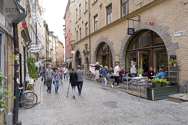 Stadtteil Gamla Stan  Stockholm  Schweden  Skandinavien  Europa