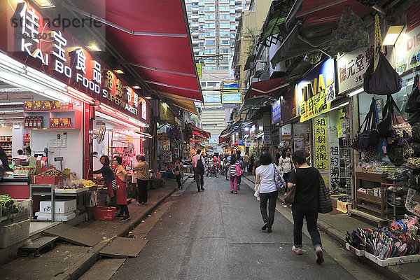 Markt  Wan Chai  Hongkong Island  Hongkong  China  Asien