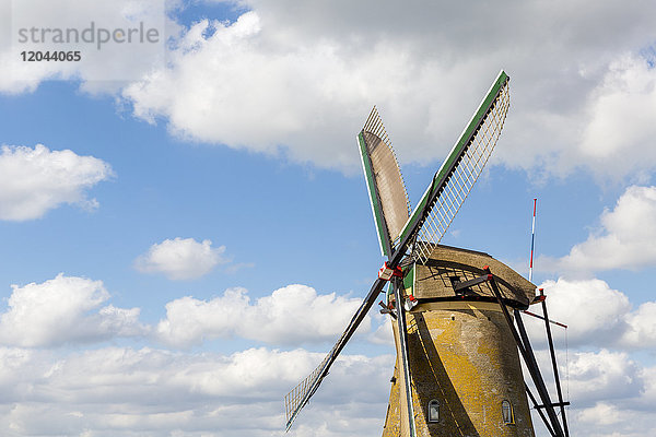 Windmühle  Kinderdijk  UNESCO-Welterbe  Niederlande  Europa