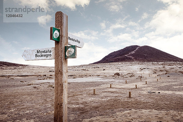 Wegweiser  Santa Cruz de Tenerife  Kanarische Inseln  Spanien  Europa