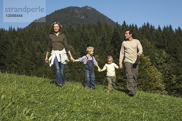 Familienwanderungen im Freien